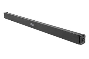 LED Light Bar - Rough Country - 50 Inch Black Series | Dual Row | Cool White DRL - Black